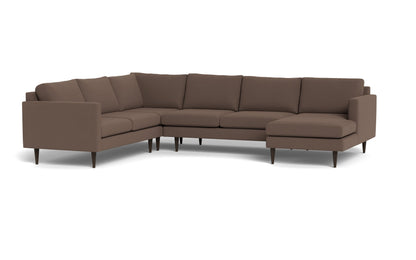 Wallace 131" Untufted Corner Sectionals w. Right Chaise - Peyton Navy