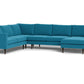Wallace Untufted Corner Sectional w. Right Chaise - Bennett Peacock