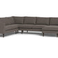 Wallace Untufted Corner Sectional w. Right Chaise - Bella Otter