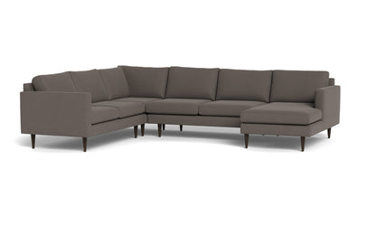 Wallace 131" Untufted Corner Sectionals w. Right Chaise - Toscana Otter