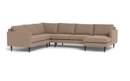 Wallace 131" Untufted Corner Sectionals w. Right Chaise - Dream Eclipse