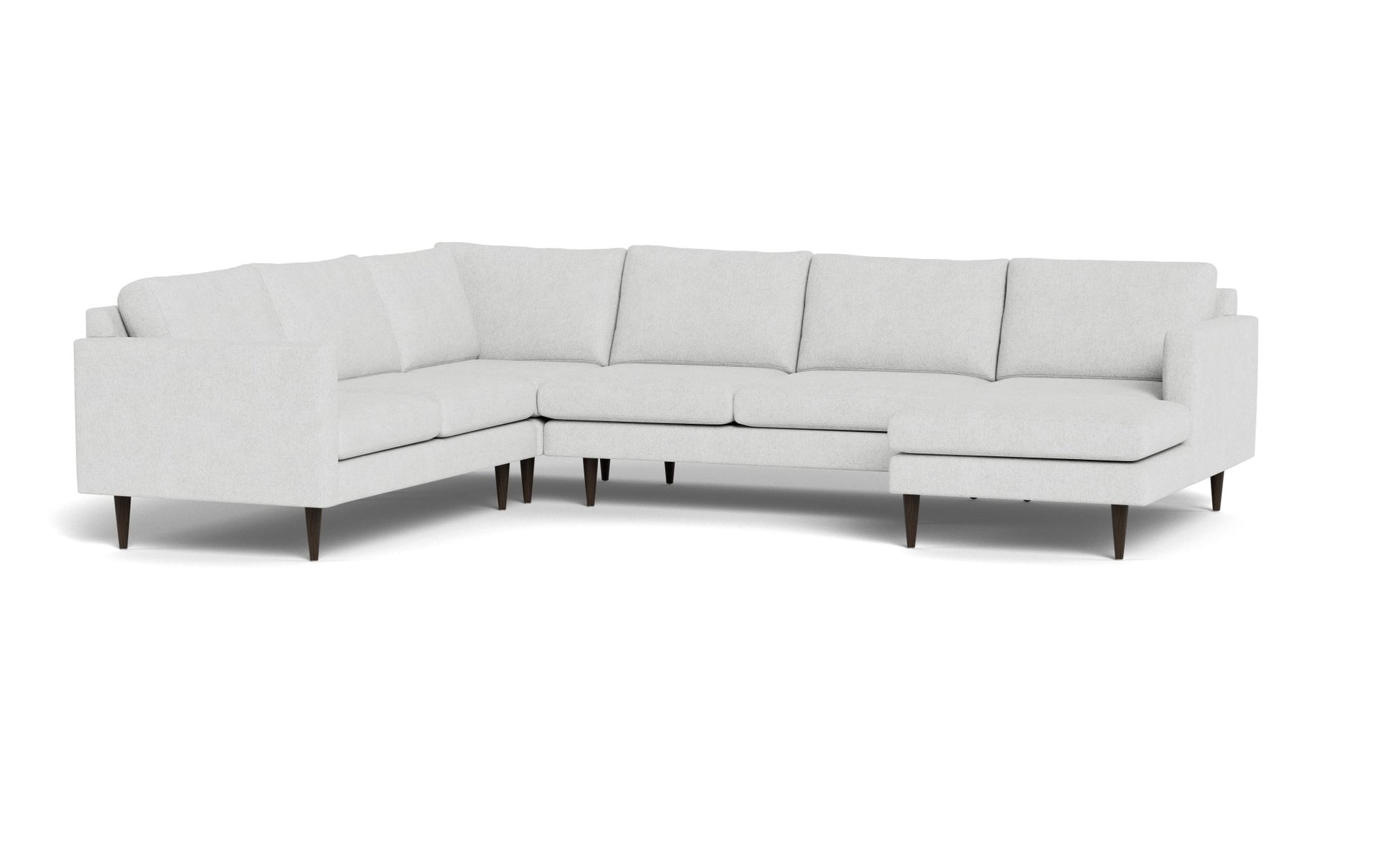 Wallace Untufted Corner Sectional w. Right Chaise - Elliot Dove