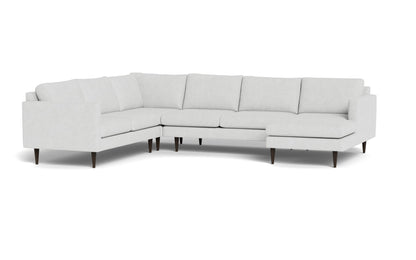 Wallace 131" Untufted Corner Sectionals w. Right Chaise - Elliot Dove