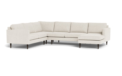 Wallace 131" Untufted Corner Sectionals w. Right Chaise - Sorrento Sunflower