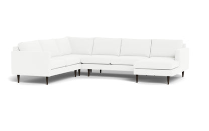 Wallace 131" Untufted Corner Sectionals w. Right Chaise - Peyton Light Blue