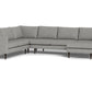 Wallace Untufted Corner Sectional w. Right Chaise - Sugarshack Metal