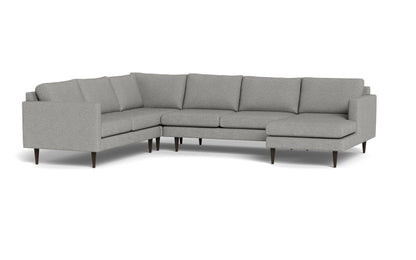 Wallace 131" Untufted Corner Sectionals w. Right Chaise - Sorrento Sunflower